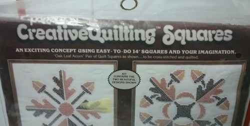 Vintage Paragon Creative Quilting Squares Kit #0882 sealed package 1981 (BS14)