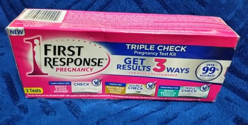 3 test First Response Triple Check Pregnancy Test Kit Factory Sealed Box