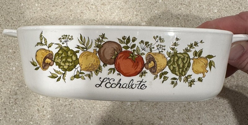 Rare Vintage Corning Ware L’Echalote  Spice of Life 1qt