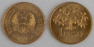 Guinea-Bissau 1 Peso Gedenkmünze 1977 FAO Maniok KM# 18 unz.