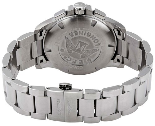 Pre-owned Longines Conquest V.h.p. Chronograph Steel Date Quartz Mens Watch L3.717.4.96.6