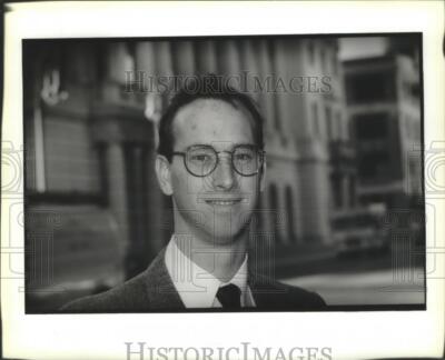 1988 Press Photo Drexel Burnham Lambert - Bill Barry, Stock Broker, New Orleans