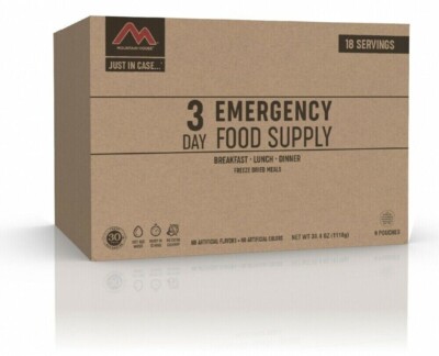 Mountain House Just In Case 3 Day Emergency Food Supply Emergency Food 9 Pouches