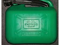 5 litre plastic jerry can complete with filling nozzle