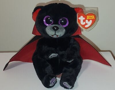 Ty Beanie Baby Bellies - BEARLA the Halloween Vampire Bear (6 Inch) 2022 NEW