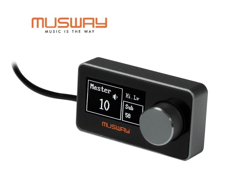 Musway Drc1 Kabelgebundene Fernbedienung FüR Musway M4+, M6v2/3, D8v2/3, Dsp68