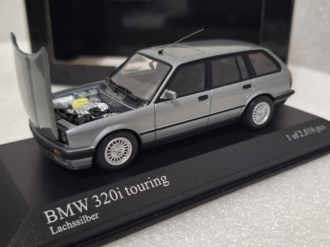 BMW 3-series 320i Touring E30 1989 Silver 1:43 Minichamps