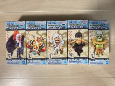 One Piece World Collectable Figure Set of 5 WCF Wano kuni Onigashima vol.11 NEW