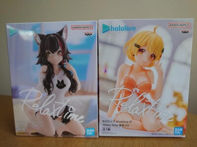 Hololive Mio Okami Mel Yozora Figure Set of 2 IF Relax time Banpresto New