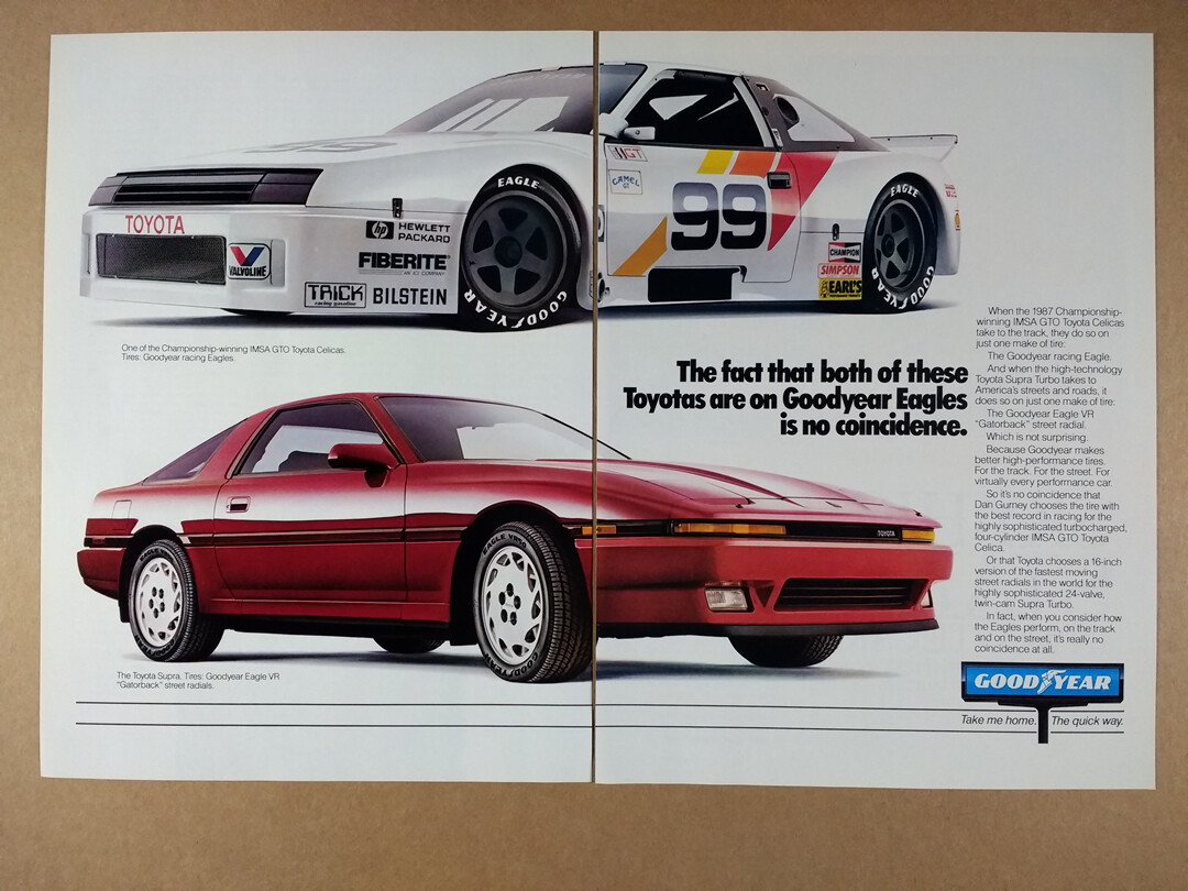 1988 Toyota Supra Turbo IMSA GTO Celica Goodyear Tires