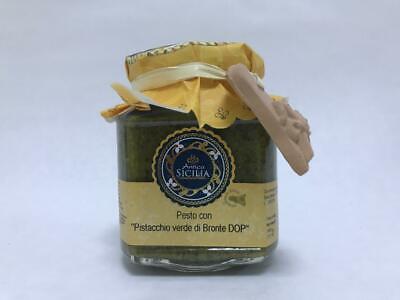 Pesto con PISTACCHIO VERDE DI BRONTE D.O.P. in olio E.V.O. - Prodotto in siciia