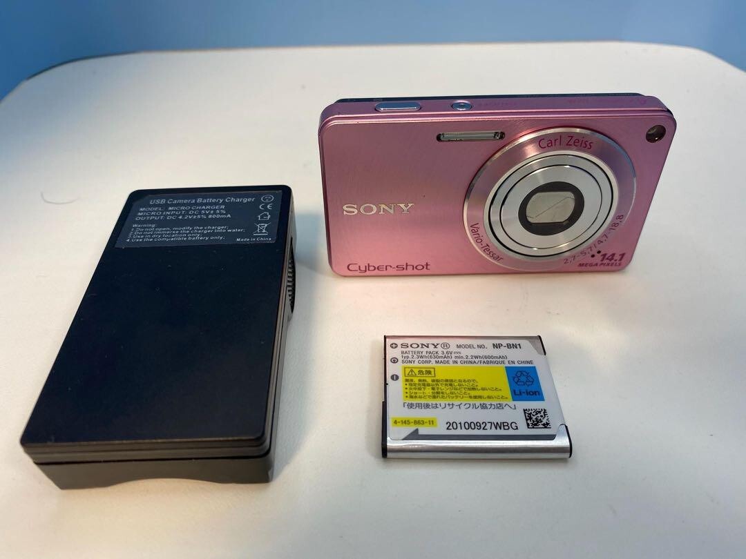 Sony Cyber-shot DSC-W350 14.1MP Digital Camera - pink