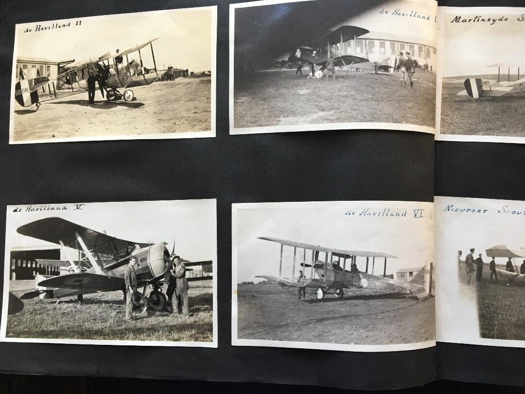 Original Personal Aircraft Recognition Album from WW1 Royal Flying Corps Pilot