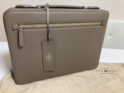 Fujitaka Gallery Luxe Leather Business Bag for Word Processor 050554 - Authentic