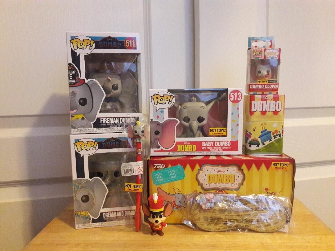 FunkoPOP! DISNEY DUMBO 3体セット Disney's Dumbo Funko Pop lot of 3 w/Hot Topic exclusive box