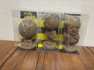 GeGeGe no Kitaro Yokai Sand Figure Set of 3 Tottori Sand Dunes
