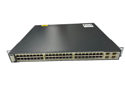 Cisco Catalyst (WS-C3750G-48PS-S) 48 Ports PoE Gigabit Ethernet Switch