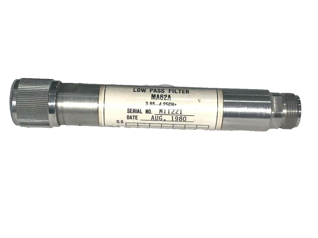 ANRITSU LOW PASS FILTER MODEL: MA62A 3.65-4.25GHz