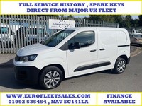 2021 Peugeot Partner 1000 1.5 BlueHDi 100 Professional Van PANEL VAN Diesel Manu