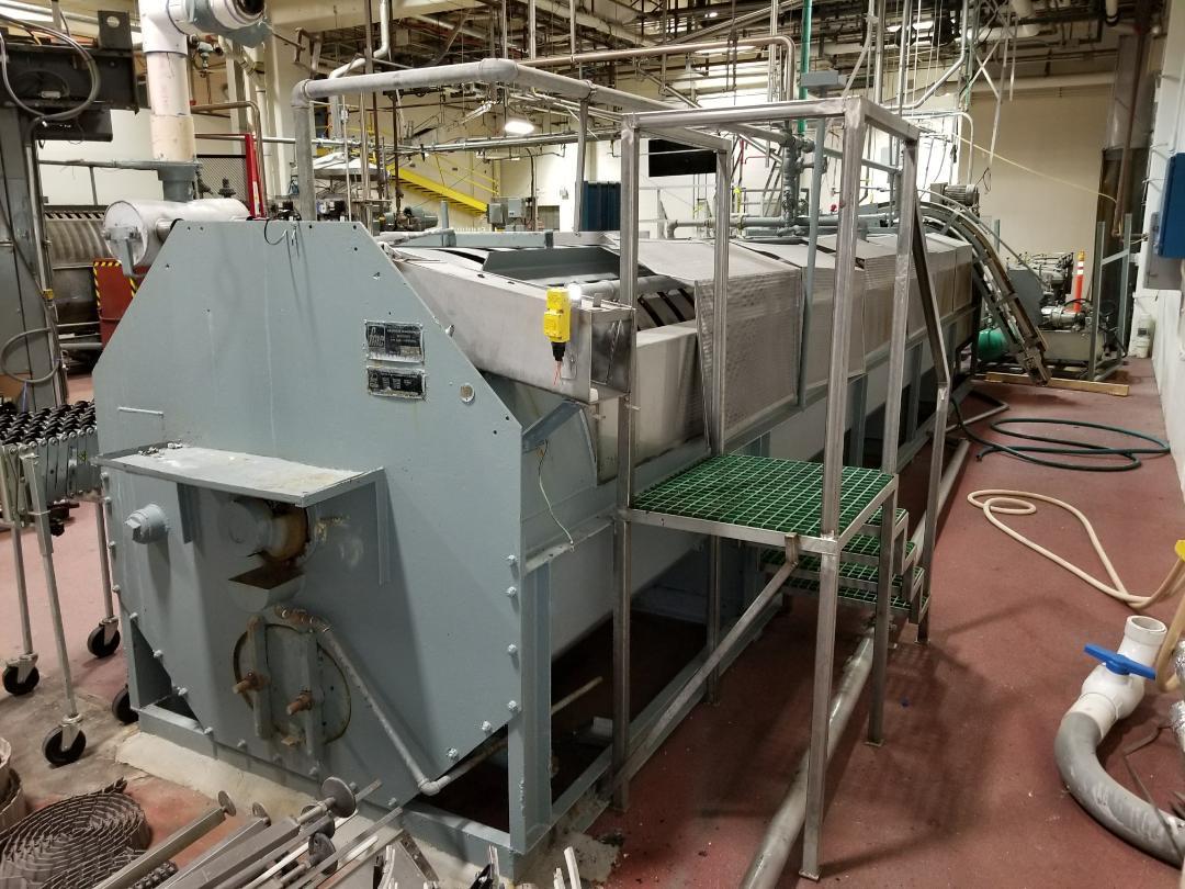 FMC Can Lines Rotary Water Cooler n 10 can, gravity feed 36 can per min.