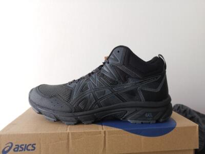 New! Mens Asics Gel Venture 8 Midtop Trail Hiking Shoes Sneakers - 9 Black