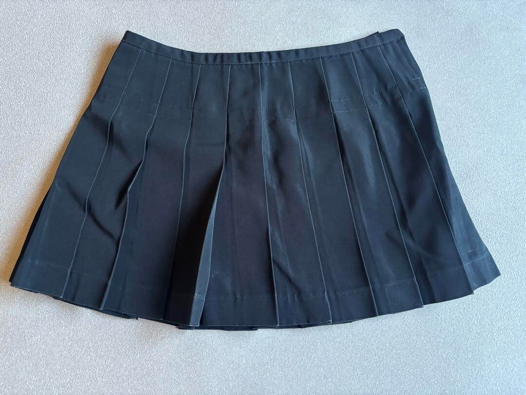 Comme des Garçons 2006 Pleats Skirt Comme des Garçons blue pleated skirt with floral lace side