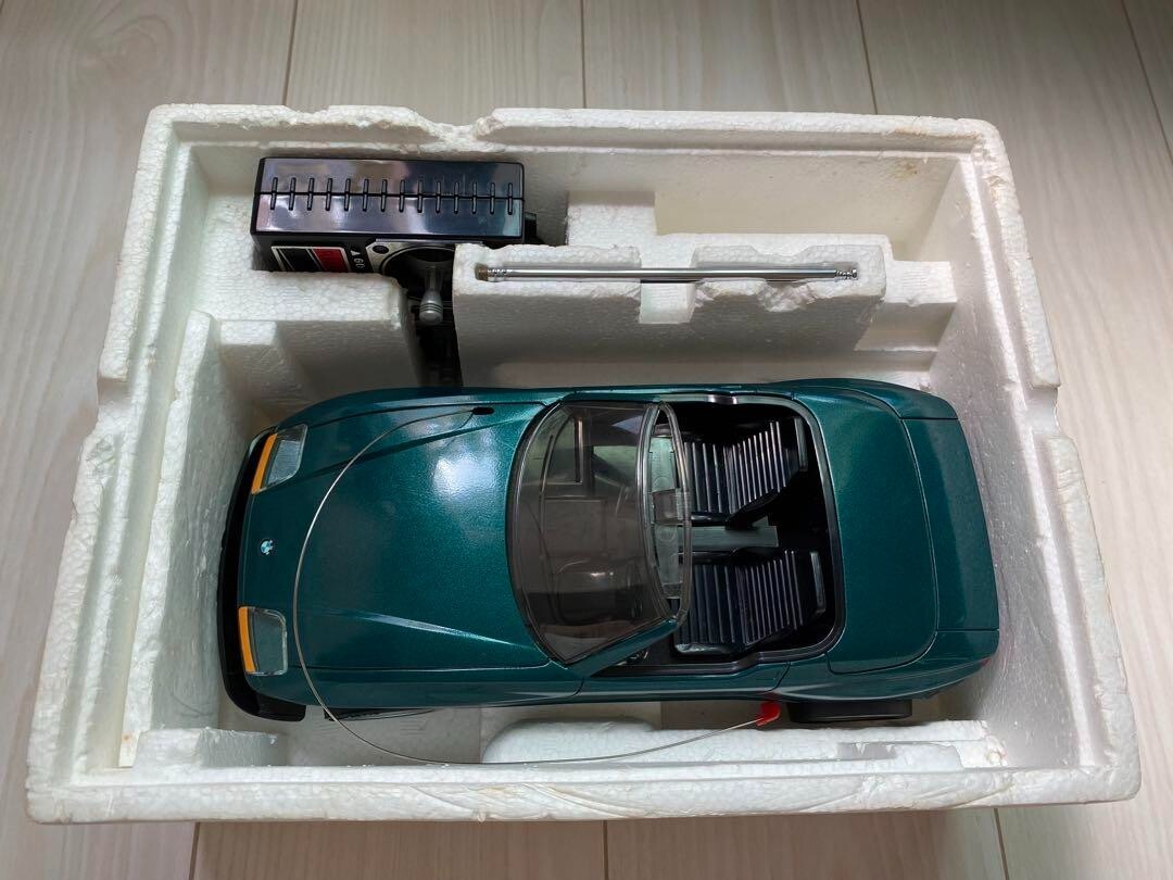 Vintage 1980's Taiyo Japan R/C BMW Z1 w/Box 1/16 scale Green