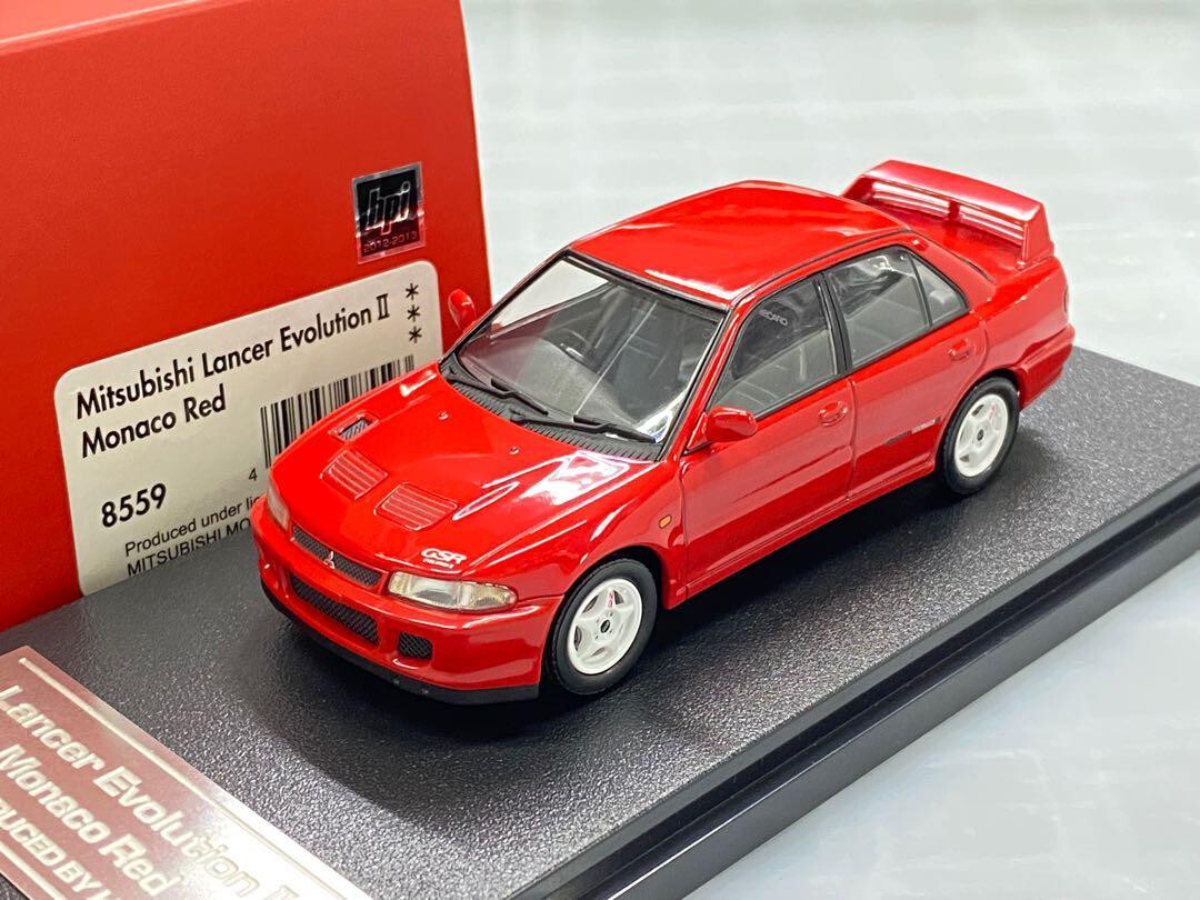 MITSUBISHI LANCER EVO II 2 GSR MONACO RED HPI RACING 8559 1