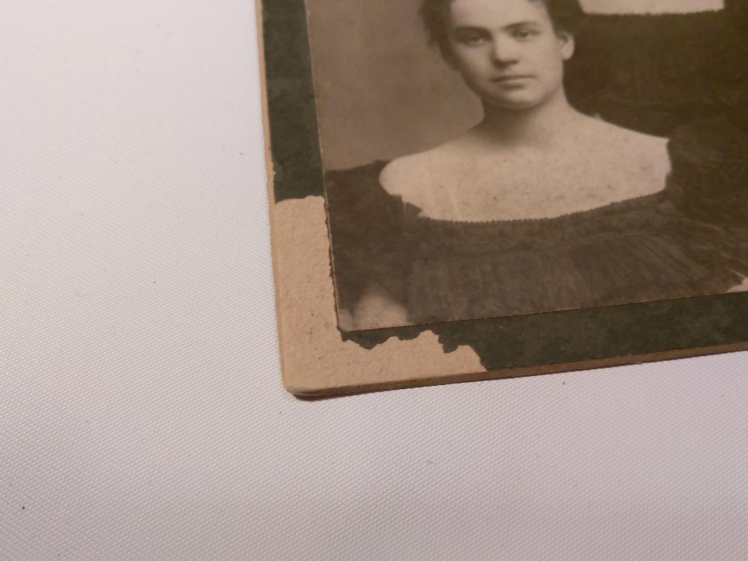 Vintage Antique Photo Cabinet Card Studio Adult Family Kentucky ~ Ships FREE