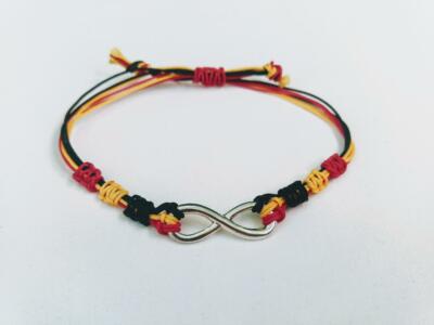 Nationality Flag Thread Bracelets INFINITY /Friendship /Gift /Handmade