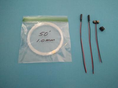 1.0mm FIBER OPTIC LIGHTING Kit for Sci fi models etc. $22 value + FREE Bonus!