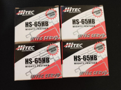 4 X Hitec RCD HS-65HB Mighty Karbonite Feather Servo - 33065S