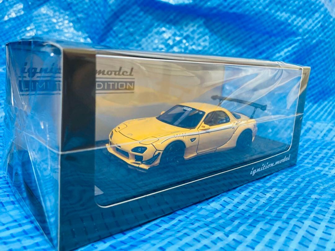 1/43 Ignition Model Feed Afflux GT3 FD3S Yellow w/ Engine