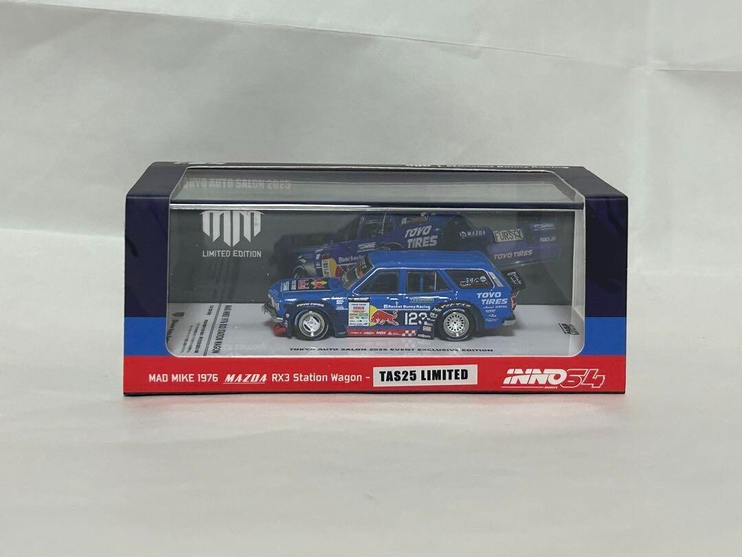 1:64 inno64 Mazda RX-3 Station Wagon Mad Mike 1976 Tokyo 1:64 inno64 Mazda RX-3 Station Wagon Mad Mike 1976 Tokyo