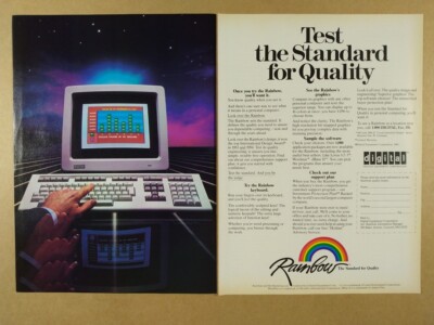 1984 DEC Digital Rainbow Computer vintage print Ad
