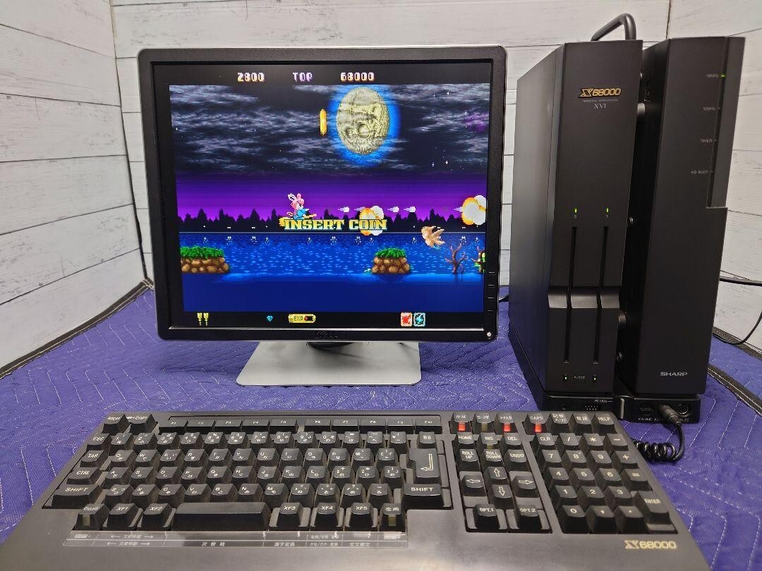 X68000Xvi本体メンテナンス済　メモリフル実装Midiボード他＋キーボード X68000Xvi本体メンテナンス済 メモリフル実装Midiボード他＋