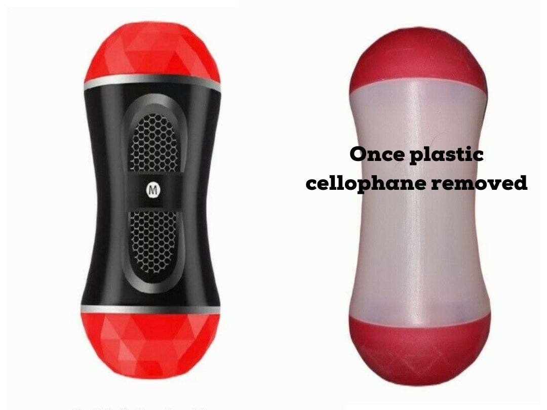 Male Masturbator Cup Flesh Sleeve Double Ended Vagina & Mouth Realistic Sex Toy - Picture 4 of 4