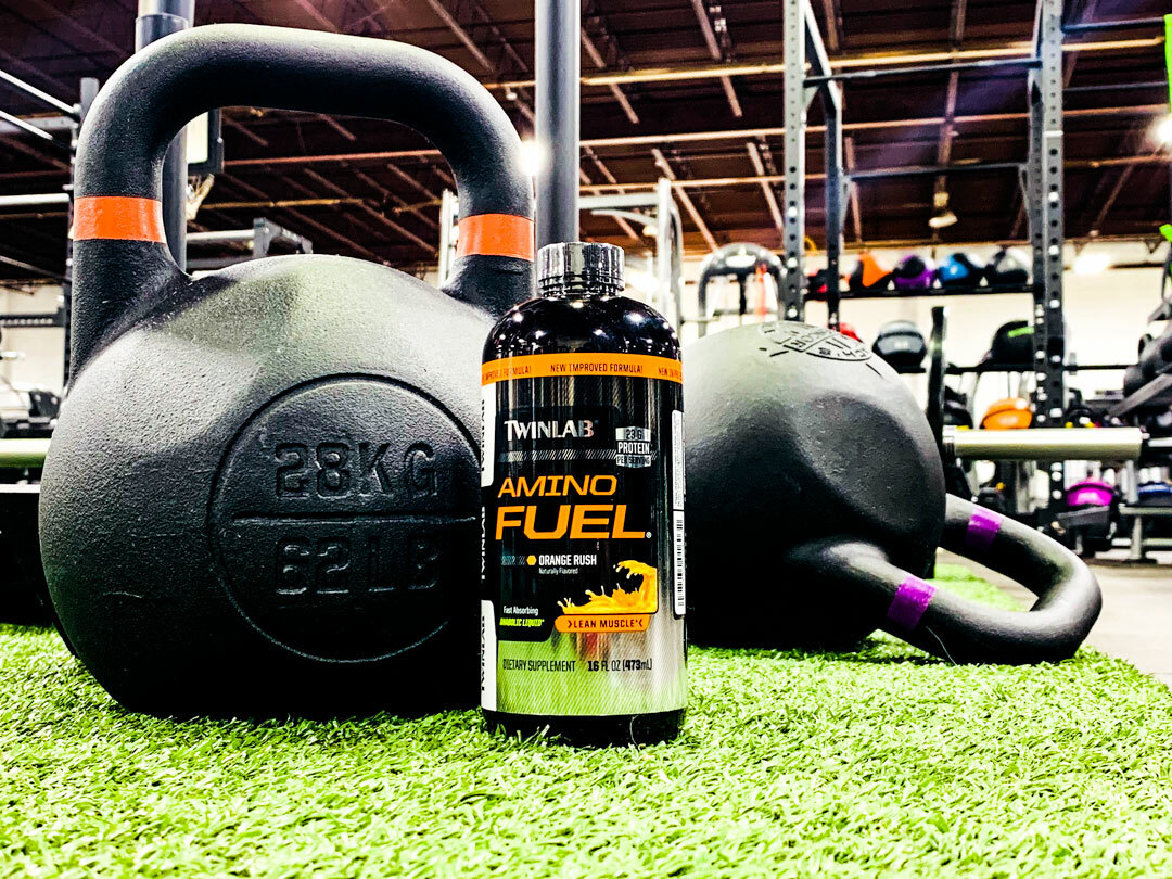 Twinlab AMINO FUEL 16 fl oz Liquid Aminos ORANGE 23g Protein BUILD