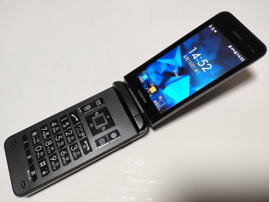 KYOCERA 902KC DIGNO KEITAI 3 ANDROID FLIP PHONE BLACK