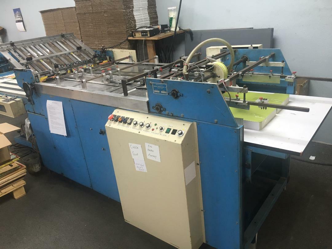 Die cutters with Foil and folder Gluer