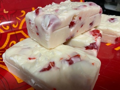 Cherry Almond Coconut Fudge 1/2 pound