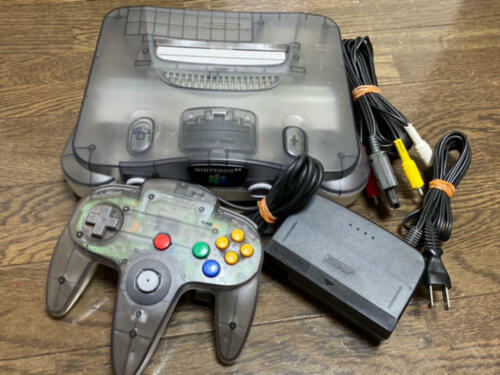 Nintendo 64 Clear Grey Console JUSCO Limited Edition from Nintendo 64 Clear Grey Console JUSCO Limited Edition from