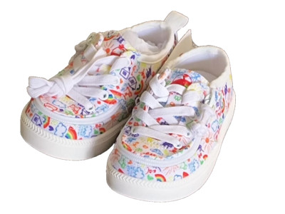 BILLY Footwear Girls' Harbor Rainbow Zipper Sneakers - Size-5