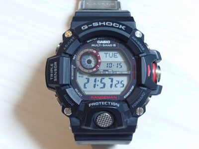 CASIO G-SHOCK GW-9400J-1JF Black Red Master of G RANGEMAN Men's Watch - USED