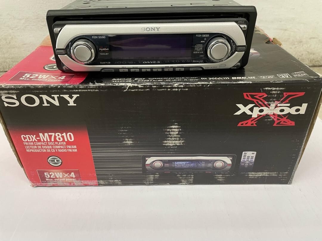 Sony Xplod CDX-M7810 player New in the box no remote | eBay