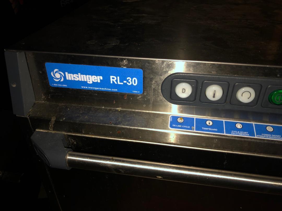 Insinger Commercial Restaurant / Kitchen Undercounter Dishwasher RL-30