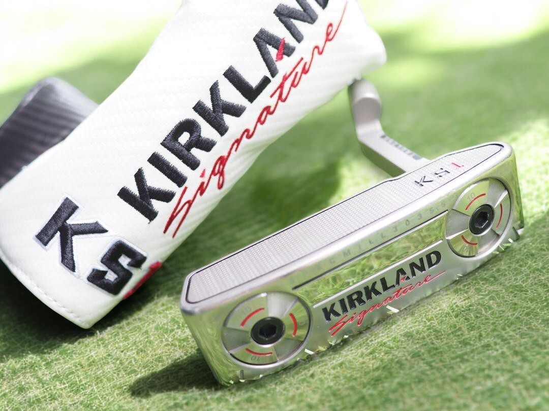 コストコ - 【新品】KS1 ゴルフパター ヘッドカバー付き カークランドシグネチャー KS1 ゴルフパター ヘッドカバー付き