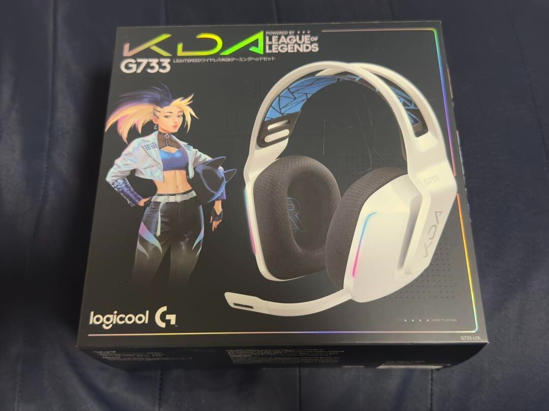 【美品・K/DAモデル】Logicool G733 LIGHTSPEED Logitech Logicool G733 KDA LIGHTSPEED Wireless White Gaming
