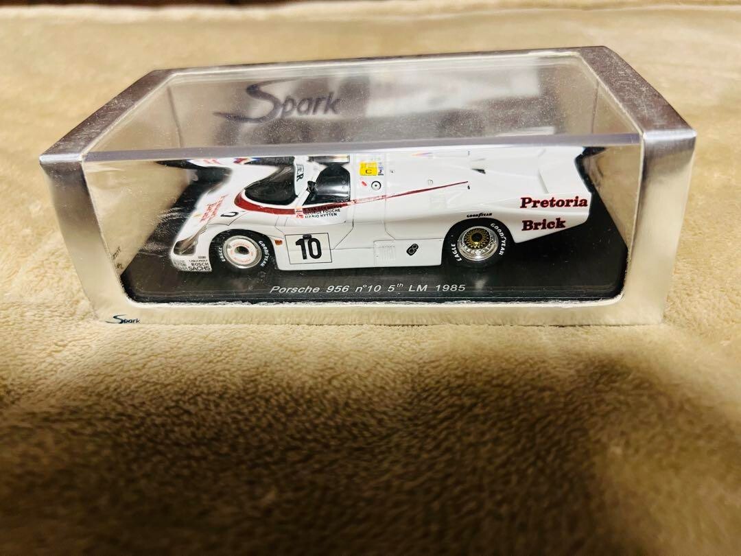 1/43 Spark Porsche 956 #10 5th LM 1985 White w/ Case From