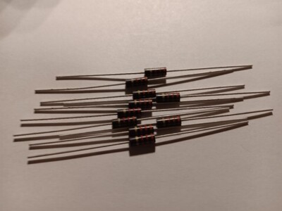 10PCS. ALLEN BRADLEY 2.2K-1/2W-5% CARBON COMP. RESISTOR